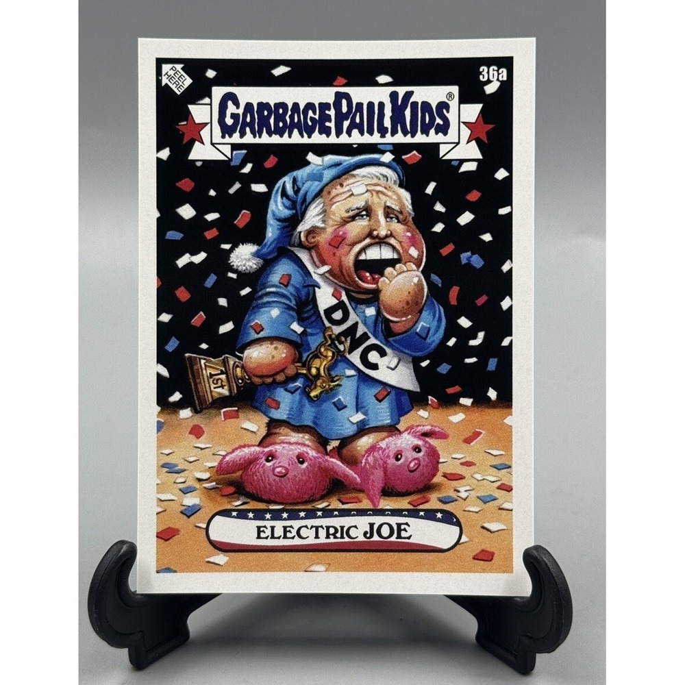 ELECTRIC JOE 36a DISG RACE TO THE WHITE HOUSE 2020 BIDEN GPK STICKER